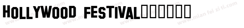hollywood festival字体转换